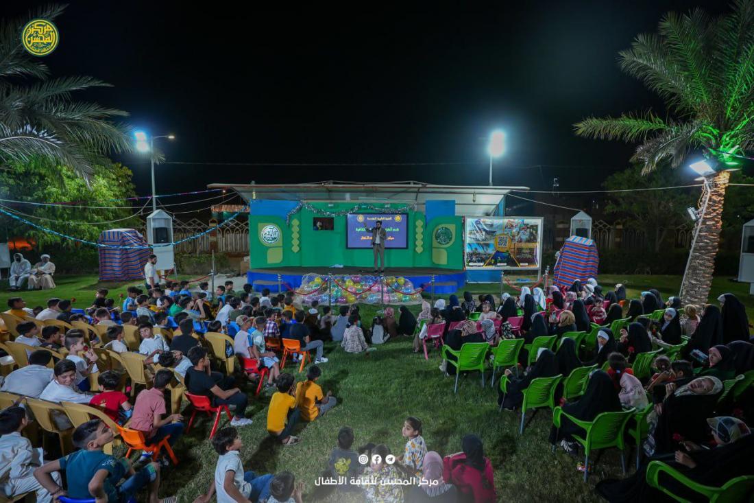 حضورٌ حاشدٌ مِـن الزائرين الصغار وأَهاليهِم الكِرام للمشاركةِ بِفعالياتِ مِنصة المُحسن ضمن أُسبوع الصادقين | 
