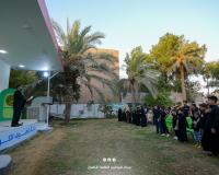 قلوبٌ لا تعرف إلا الحسين، غُرِسَ حبّه فيها منذ المهد، جائت لمركز المُحسن تَحملُ أحزانَها على صِدورها النَقيّة