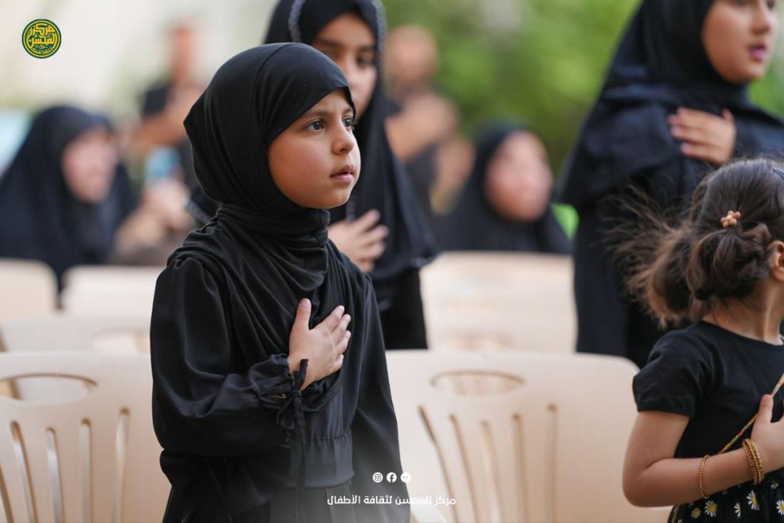 قلوبٌ لا تعرف إلا الحسين، غُرِسَ حبّه فيها منذ المهد، جائت لمركز المُحسن تَحملُ أحزانَها على صِدورها النَقيّة | 